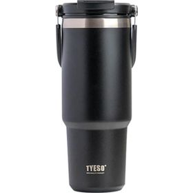 Tyeso 1200 ml Siyah Dailyneed Vakumlu Paslanmaz Çelik Termos