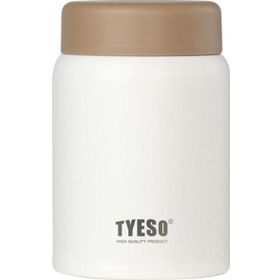 Tyeso 280 ml Beyaz Chief Anne Bebek Mama Vakumlu Termos