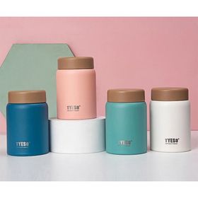 Tyeso 280 ml Pembe Chief Anne Bebek Mama Vakumlu Termos