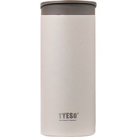 Tyeso 360 ml Beyaz Flat Vakumlu Paslanmaz Çelik Taşıma Saplı Termos