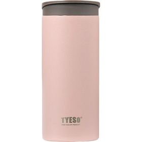 Tyeso 360 ml Pembe Flat Vakumlu Paslanmaz Çelik Taşıma Saplı Termos