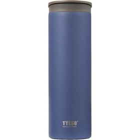 Tyeso 500 ml Mavi Flat Vakumlu Paslanmaz Çelik Taşıma Saplı Termos