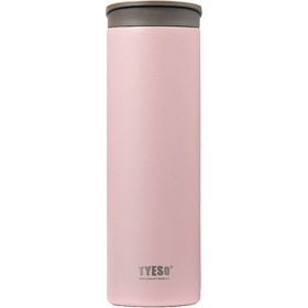 Tyeso 500 ml Pembe Flat Vakumlu Paslanmaz Çelik Taşıma Saplı Termos