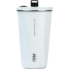 Tyeso 600 ml Beyaz Crush Tumbler Vakumlu Paslanmaz Çelik Termos
