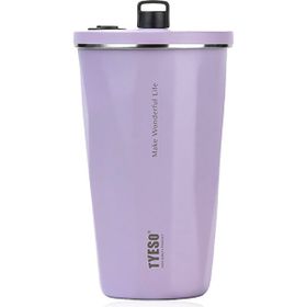 Tyeso 600 ml Mor Crush Tumbler Vakumlu Paslanmaz Çelik Termos
