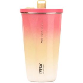Tyeso 600 ml Pembe Candy Tumbler Vakumlu Paslanmaz Çelik Termos