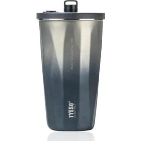 Tyeso 600 ml Siyah Candy Tumbler Vakumlu Paslanmaz Çelik Termos