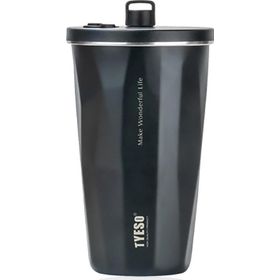 Tyeso 600 ml Siyah Crush Tumbler Vakumlu Paslanmaz Çelik Termos