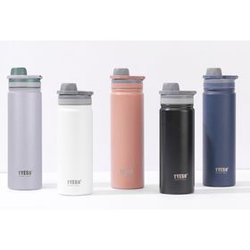 Tyeso 750 ml Beyaz Racket Vakumlu Paslanmaz Sızdırmaz Çift Duvarlı Termos