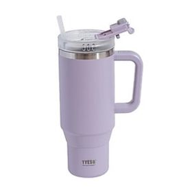 Tyeso 900 ml Mor Qq Sızdırmaz Pipetli Çift Duvarlı Vakumlu Termos