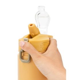 Tyeso Active Color Vakumlu Yıkanabilir Silikon Pipetli 750 ml Yeşil Termos