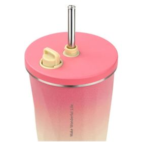 Tyeso Candy Tumbler Vakumlu Paslanmaz 600 ml Kahverengi Çelik Termos