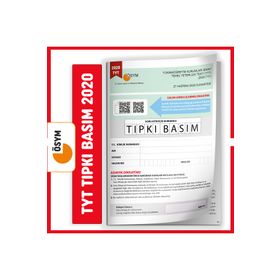 TYT 2020 Ösym Tıpkı Basım Türkiye Geneli Dijital Çözümlü Soru Kitapçığı