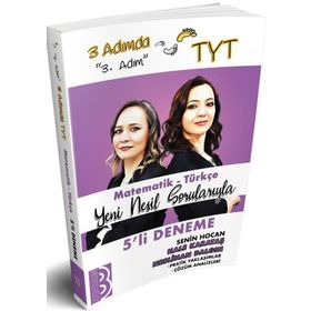 TYT 3 Adımda Matematik-Türkçe 5'li Deneme ''3.Adım''-Benim Hocam Yayınları