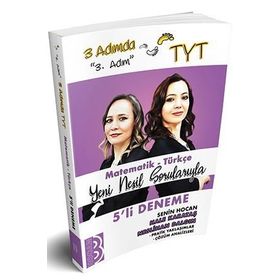 TYT 3 Adımda Matematik-Türkçe 5'li Deneme ''3.Adım''-Benim Hocam Yayınları