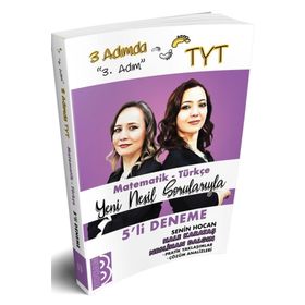 TYT 3 Adımda Matematik-Türkçe 5'li Deneme ''3.Adım''-Benim Hocam Yayınları