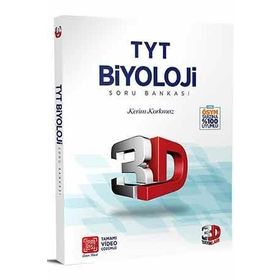 TYT 3D Biyoloji Tamamı Video Çözümlü Soru Bankası 3D Yayınları