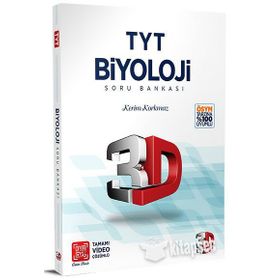 TYT 3D Biyoloji Tamamı Video Çözümlü Soru Bankası 3D Yayınları
