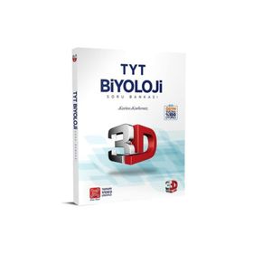 TYT 3D Biyoloji Tamamı Video Çözümlü Soru Bankası 3D Yayınları