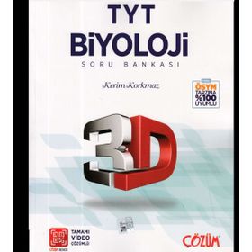 TYT 3D Biyoloji Tamamı Video Çözümlü Soru Bankası 3D Yayınları