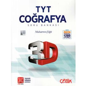 TYT 3D Coğrafya Tamamı Video Çözümlü Soru Bankası Çözüm Yayınları