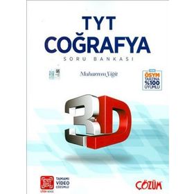 TYT 3D Coğrafya Tamamı Video Çözümlü Soru Bankası Çözüm Yayınları