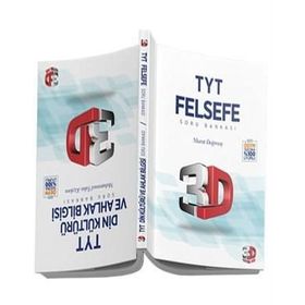 TYT 3D Felsefe ve Din Kültürü ve Ahlak Bilgisi Soru Bankası 3D Yayınları