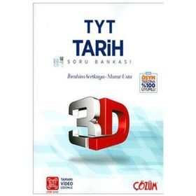 TYT 3D Tarih Tamamı Video Çözümlü Soru Bankası 3D Yayınları