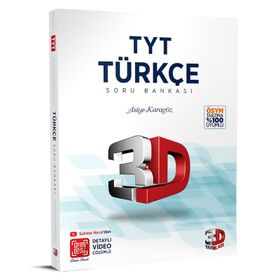 TYT 3D Türkçe Tamamı Video Çözümlü Soru Bankası 3D Yayınları