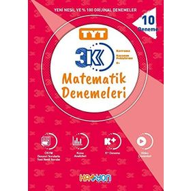 TYT 3k Matematik Denemeleri 10 Deneme - Katyon Yayınları