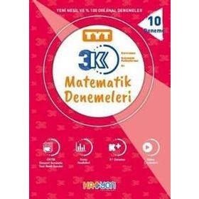 TYT 3k Matematik Denemeleri 10 Deneme - Katyon Yayınları
