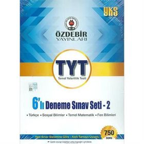 TYT 6 Deneme Sınavı Seti 2-Özdebir Yayınları