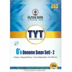 TYT 6 Deneme Sınavı Seti 2-Özdebir Yayınları