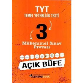 Tyt Açık Büfe 3 Mükemmel Sınav Provası-DenemeBank Yayınları