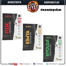 TYT Aşamalı Alpinist 40 Deneme Fizik Kimya ve Biyoloji Seti 3 Kitap - Rasyonel Yayınları