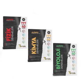 TYT Aşamalı Alpinist 40 Deneme Fizik Kimya ve Biyoloji Seti 3 Kitap - Rasyonel Yayınları