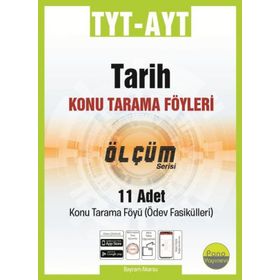TYT-AYT 11 Fasikül 11x16 Sayfa Tarih Tarama Föyleri