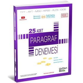 TYT AYT 25 Paragraf Denemesi-Üç Dört Beş Yayınları