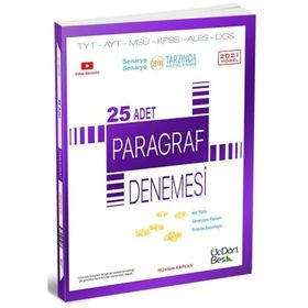 TYT AYT 25 Paragraf Denemesi-Üç Dört Beş Yayınları