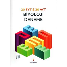 TYT AYT Biyoloji 20 Deneme Supara Yayınları