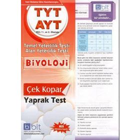 TYT AYT Biyoloji Çek Kopar Yaprak Test Bulut Eğitim Yayınları