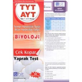 TYT AYT Biyoloji Çek Kopar Yaprak Test Bulut Eğitim Yayınları