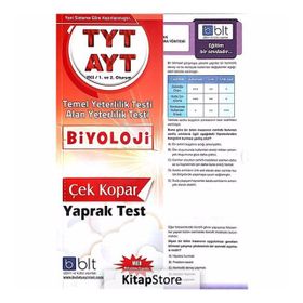TYT AYT Biyoloji Çek Kopar Yaprak Test Kollektif Sınav Dergisi Yayınları