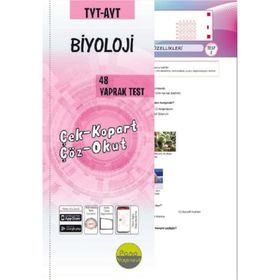 TYT AYT Biyoloji Çek Kopart 48 Adet Yaprak Testleri-Pano Yayınları