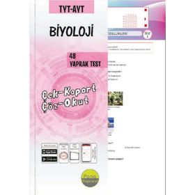 TYT AYT Biyoloji Çek Kopart 48 Adet Yaprak Testleri-Pano Yayınları