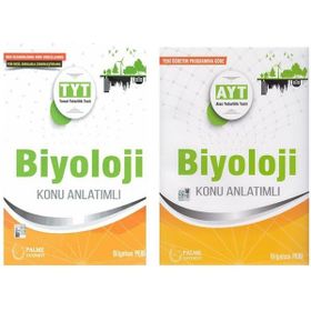 TYT AYT Biyoloji Konu Anlatımı 2 Kitap Set -Palme Yayınevi