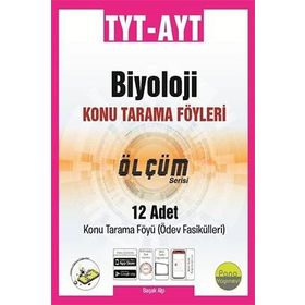 TYT AYT Biyoloji Konu Tarama Föyleri Ölçüm Serisi 12 Fasikül-Pano Yayınları
