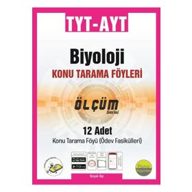 TYT AYT Biyoloji Konu Tarama Föyleri Ölçüm Serisi 12 Fasikül-Pano Yayınları
