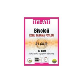 TYT AYT Biyoloji Konu Tarama Föyleri Ölçüm Serisi 12 Fasikül-Pano Yayınları
