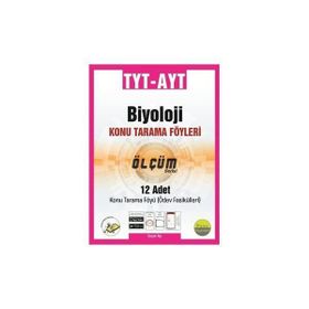 TYT AYT Biyoloji Konu Tarama Föyleri Ölçüm Serisi 12 Fasikül-Pano Yayınları